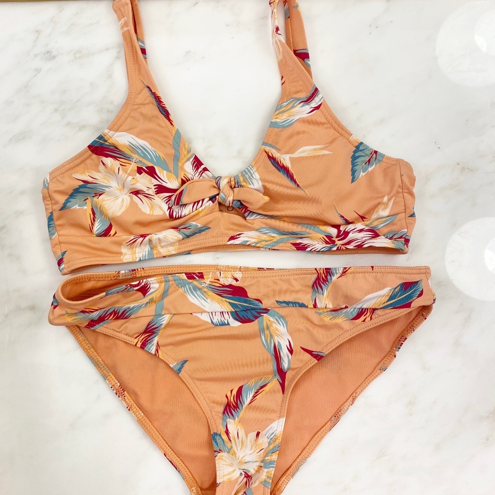 Roxy Girl's Made For Roxy Athletic Bikini Set XL/14